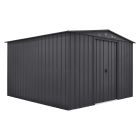 Gable Roof Shed, 10 X 10 Ft, Double Sliding Doors, Woodland Grey